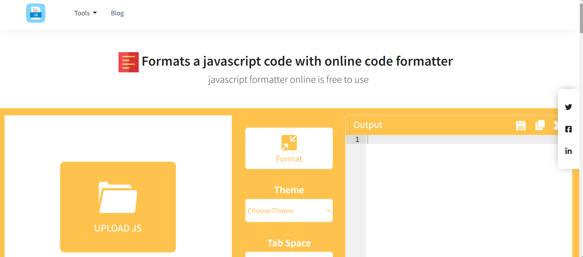 js formatter